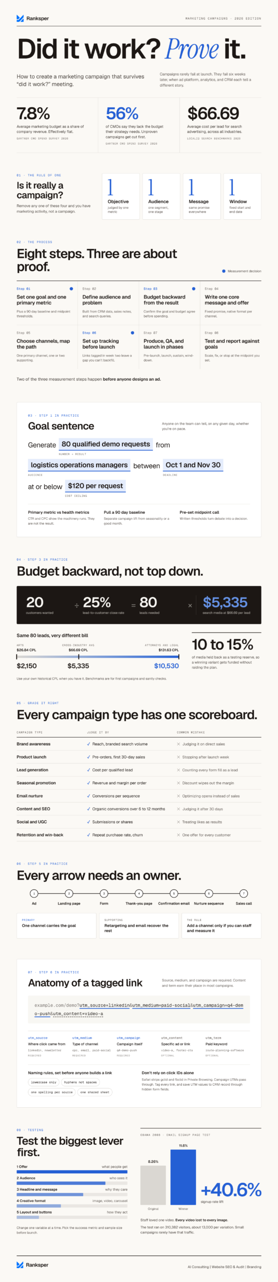 Marketing campaign infographic